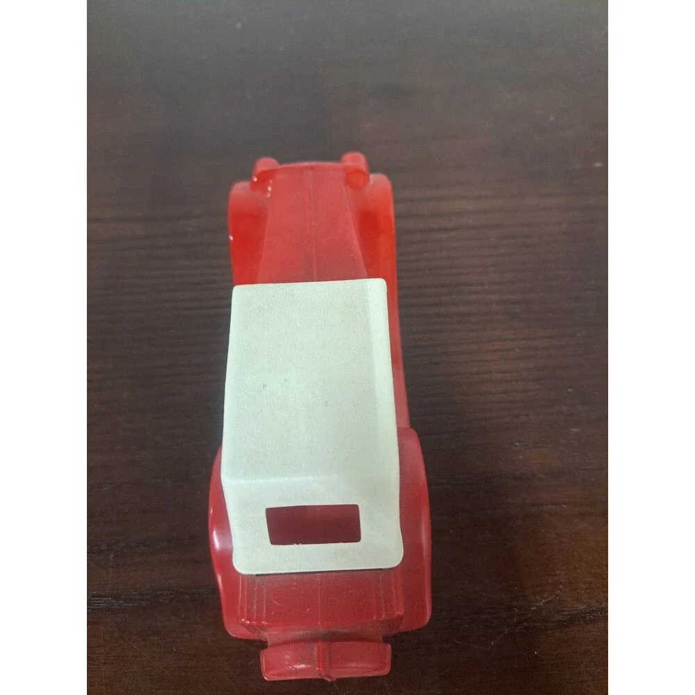 Vintage Red 1936 MG Car Glass Avon Bottle